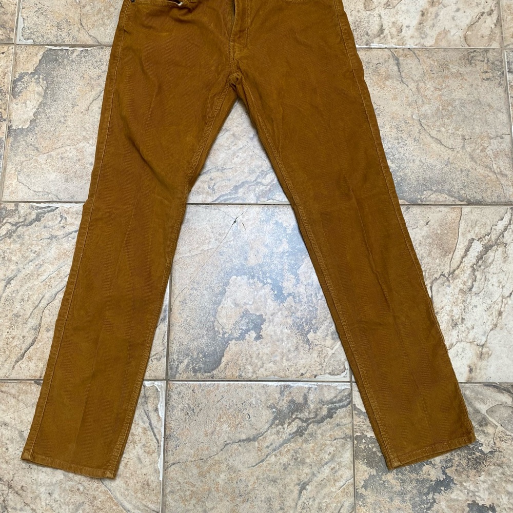 Hollister Men's Slim Corduroy Pants - Brown Size 31 x 32 BNWOT